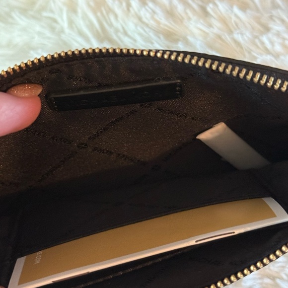 Michael Kors Black Leather Wristlet - Picture 3 of 3